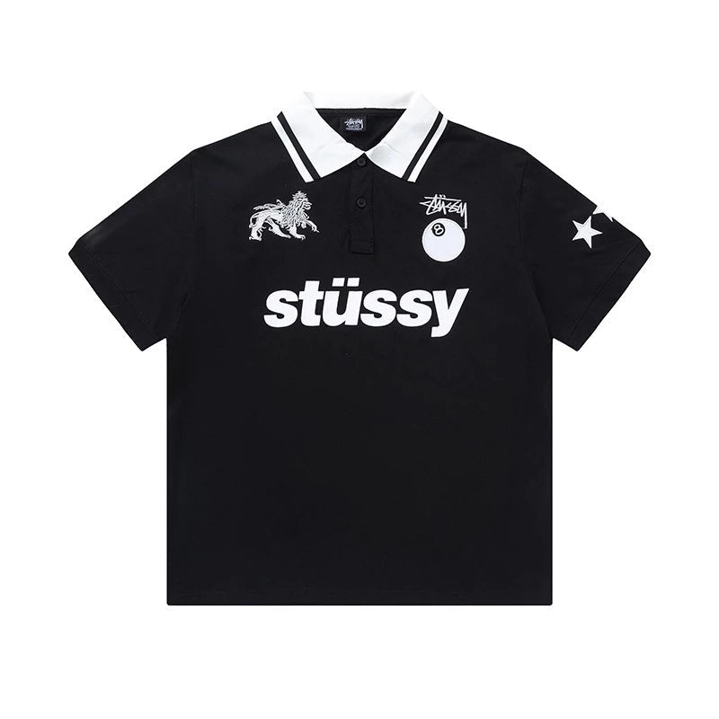 STUSSY FOOTBALL POLO