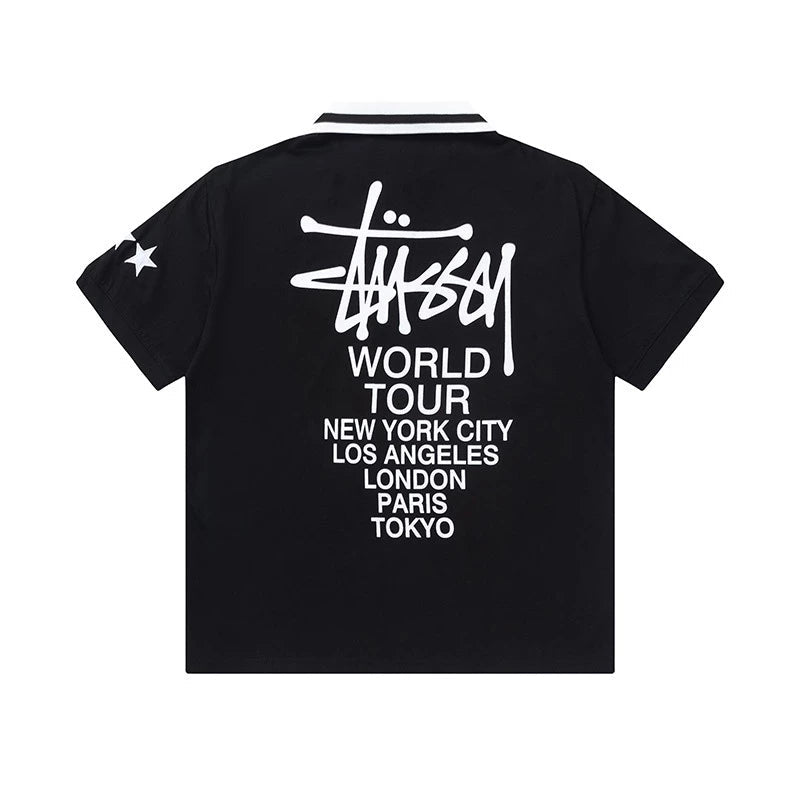 STUSSY FOOTBALL POLO